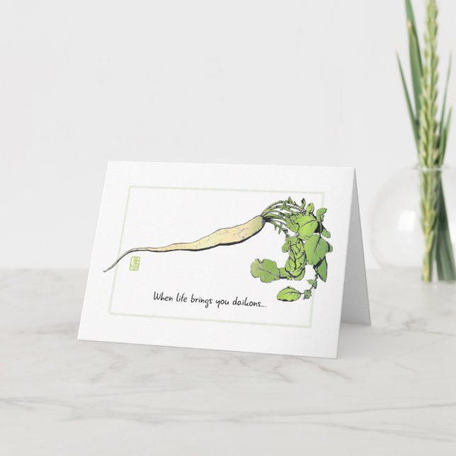 Daikon-Ermutigungskarte Karte (Vorderseite)