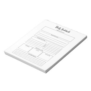 Daily Dankbarkeit Notepad Notizblock