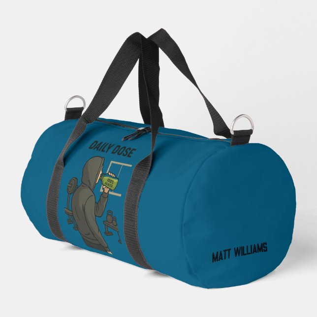 Daily Dose Gym Duffel Bag for Fitness Lovers Duffle Bag (Linke Seite)