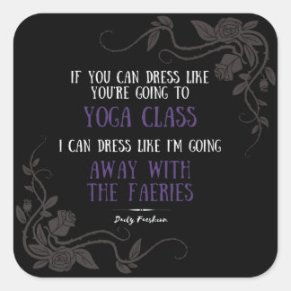 Daily Faeshion Slogan - Schwarzer Sticker