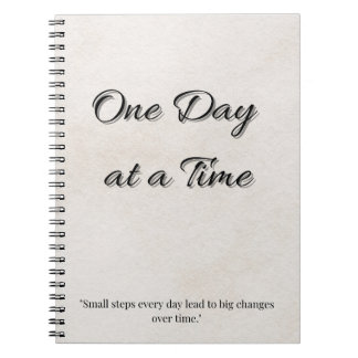 Daily Focus Journal - One Day at a Time Notebook Notizblock