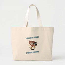 Daily Funny Tote Bag – Retro Aesthetic Canvas  Jumbo Stoffbeutel