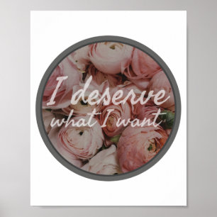 daily inspirational affirmations for work poster