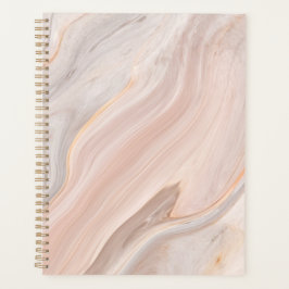 Daily Planer Marble Spiral Notebook