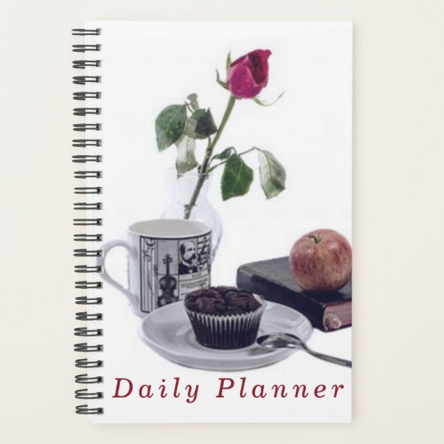 "Daily Planner" Coffee Blume Book Apple Journal Planer (Vorderseite)