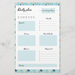 Daily Planner personalisiert niedlich elegant - bl Briefpapier