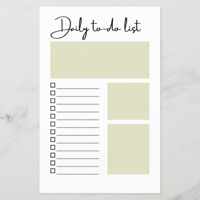 Daily To-Do List Flyer (Vorne)