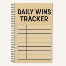 Daily Wins Tracker - Minimalistische Produktivität Notizbuch