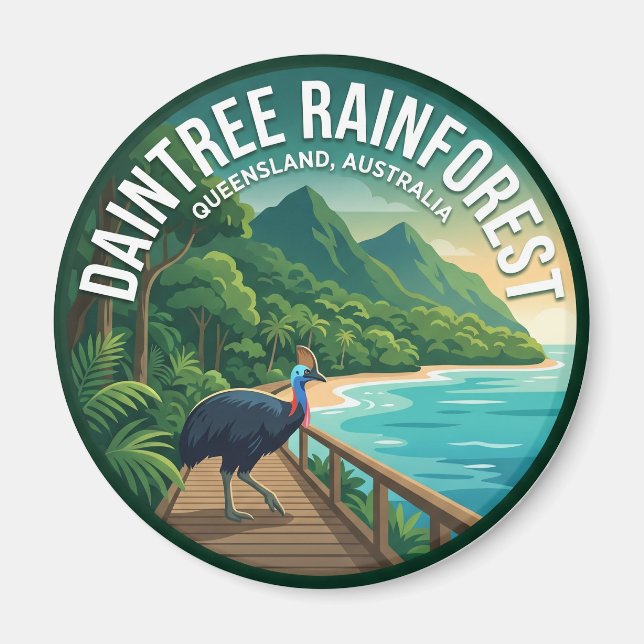 Daintree-Regenwald Australien Magnet (Vorne)