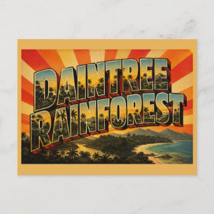 Daintree-Regenwald Queensland Australien Vintage Postkarte