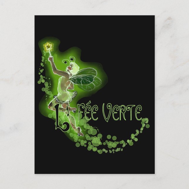 Dainty Absinthe La Fee Verte I Postkarte (Vorderseite)