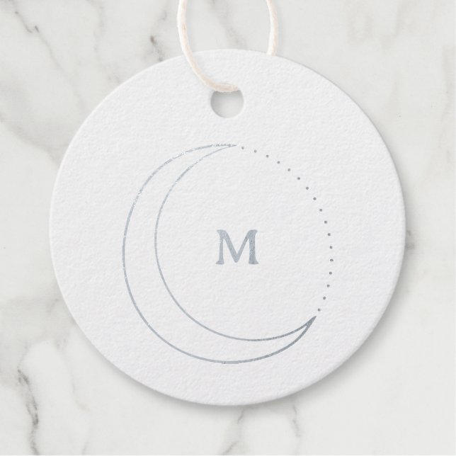 Dainty Celestial Wedding Geschenkanhänger (Vorderseite)