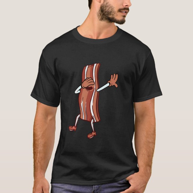 Dainty Cut Schweinefleisch Dabbing Bacon Sonnenbri T-Shirt (Vorderseite)