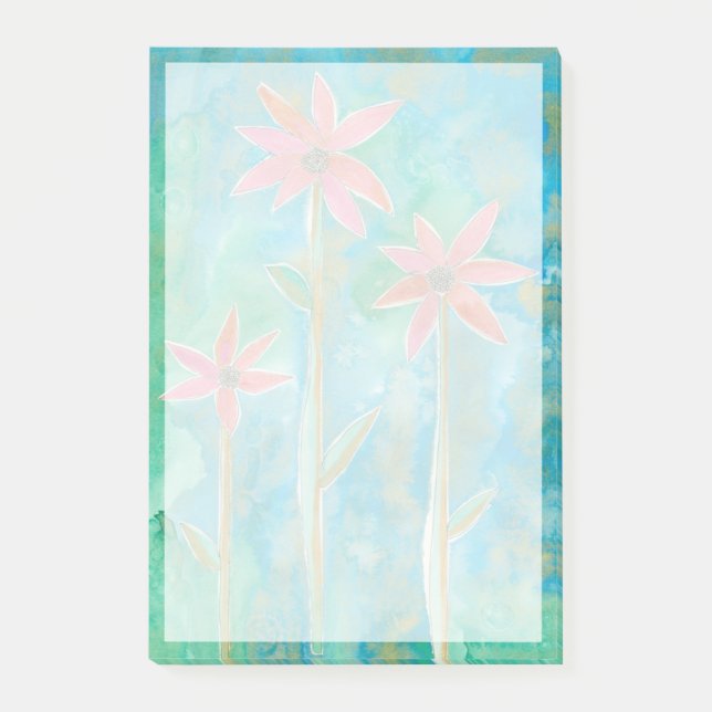 Dainty Daisies III Post-it Klebezettel (Vorderseite)