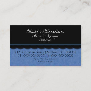 Dainty Diva Business Card, Brilliant Blue Visitenkarte