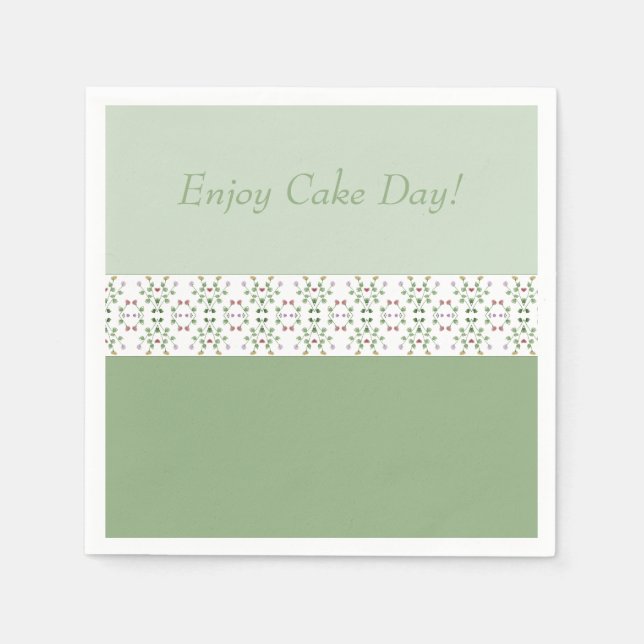 Dainty Floral Accented Paper Serviette (Vorderseite)