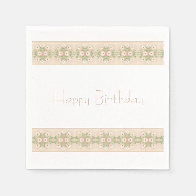 Dainty floral Accentpe Serviette (Vorderseite)