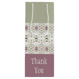 Dainty Floral Gemustert Geschenktüte Für Weinflaschen