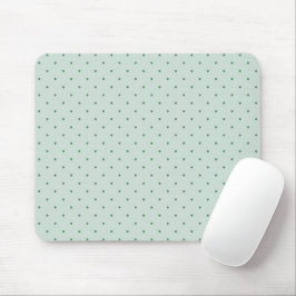 Dainty Green Polka Dots Pattern auf leichtere grün Mousepad