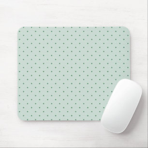 Dainty Green Polka Dots Pattern auf leichtere grün Mousepad