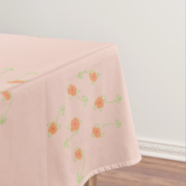 Dainty Peach Floral Tischdecke