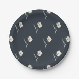 Dainty Scattered Aster Botanical | Deep Charcoal Pappteller