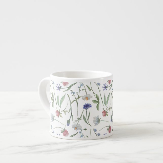 Dainty Wild Blume Espressotasse (Vorderseite Links)