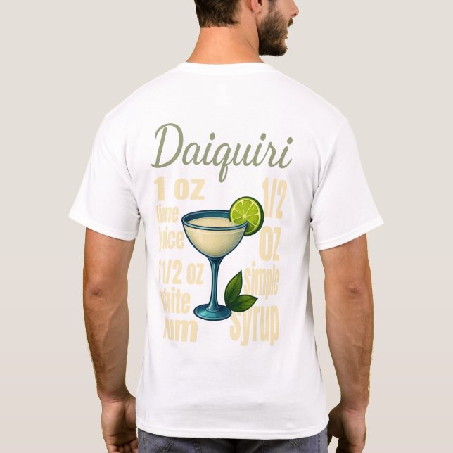 Daiquiri T-Shirt – Classic Rum Cocktail (Rückseite)