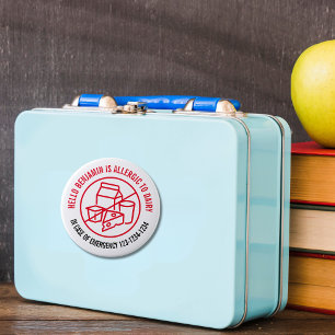 Dairy Allergy Runder Aufkleber