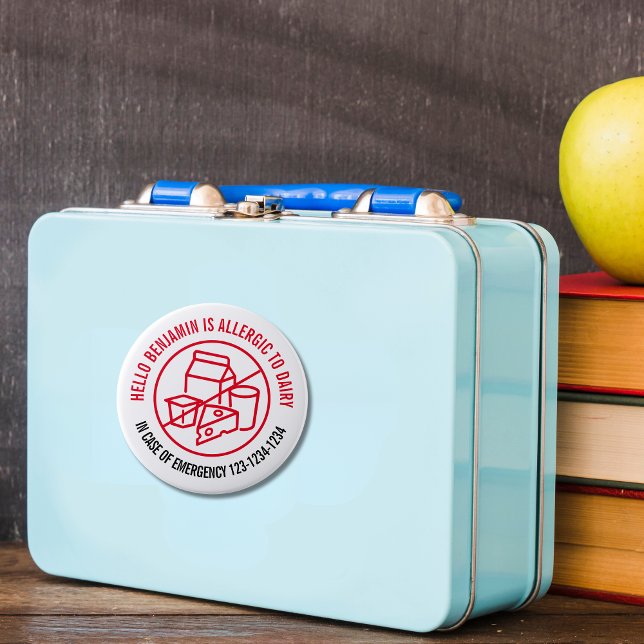 Dairy Allergy Runder Aufkleber (Von Creator hochgeladen)