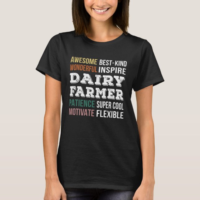 Dairy Farmer  Appreciation T-Shirt (Vorderseite)