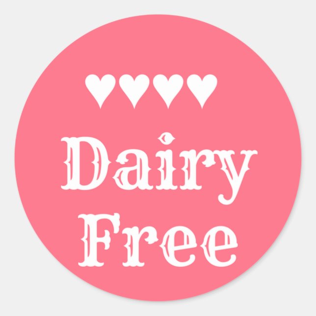 Dairy Free sticker (Vorderseite)