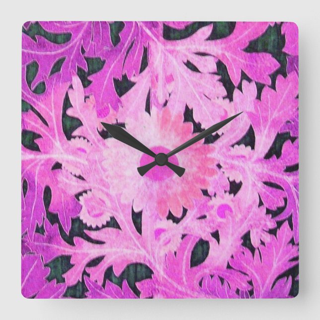 DAISE / MARGUERITE / MARGHERITA QUADRATISCHE WANDUHR (Vorderseite)