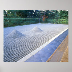 Daisen-in Tempelgarten, Daitokuji, Kyoto, Japan Poster