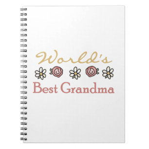 Daisies and Rose Weltbeste Oma-Geschenke Notizblock
