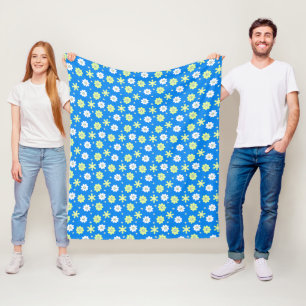Daisies and Stars Fleecedecke