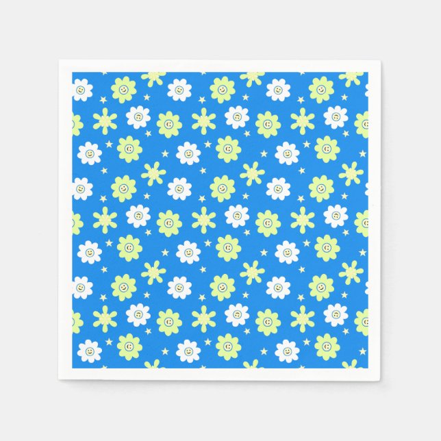 Daisies and Stars Serviette (Vorderseite)