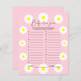 Daisies - Baby Item Game. Baby Shower Game