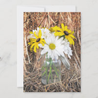 Daisies Black Mit Augen Susans & Hay Wedding Einla
