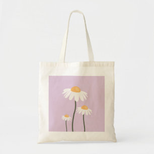 Daisies Blume Lavender Floral Tragetasche