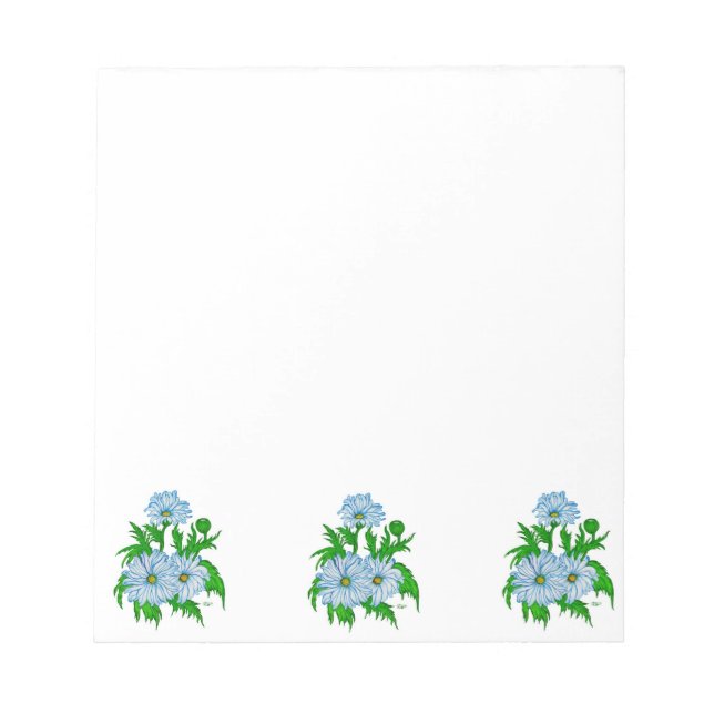 Daisies Blume Notizblock (Vorderseite)