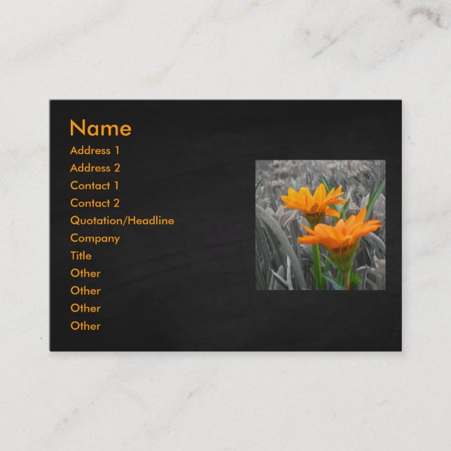 Daisies Business Card Visitenkarte (Vorderseite)