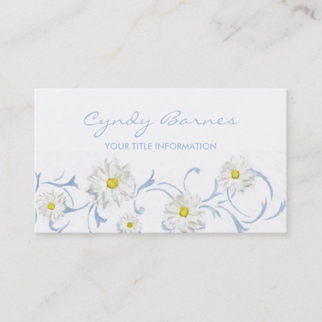 Daisies Business Card Visitenkarte (Vorderseite)