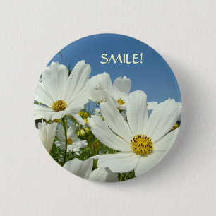 DAISIES Button SMILE! Button Valentinstag Geschenk