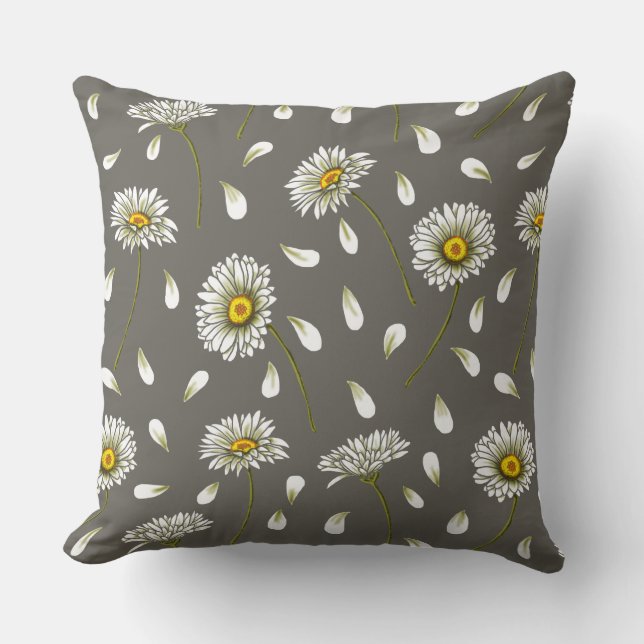 Daisies chic pattern kissen (Vorderseite)
