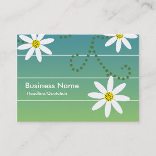 Daisies Chubby Business Cards Visitenkarte