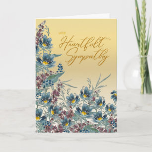 Daisies Comfort - Heartfelt Beileid Watercolor Karte
