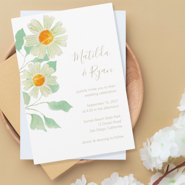 Daisies Einladung zur Hochzeit (Von Creator hochgeladen)