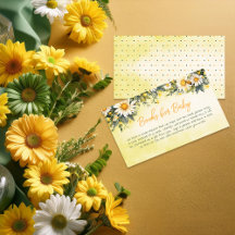 Daisies Floral Baby Shower Books for Baby