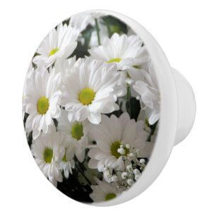 Daisies Floral Keramik Knob Keramikknauf